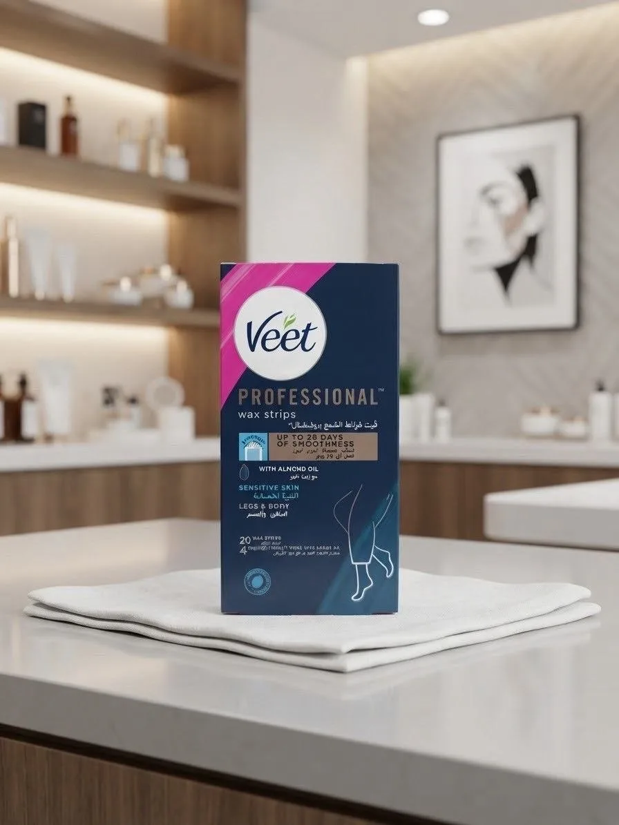 Veet Professional Wax Strips – Sensitive Skin + Almond Oil